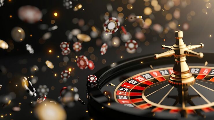 Live casino dealer table with multiple camera angles